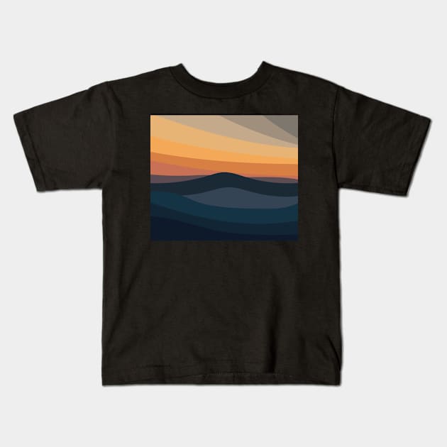 Into the Horizon Kids T-Shirt by nelloryn